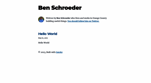 benschroeder.com