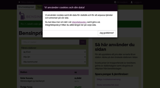 bensinpriser.nu