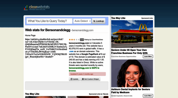 bensonandclegg.com.clearwebstats.com