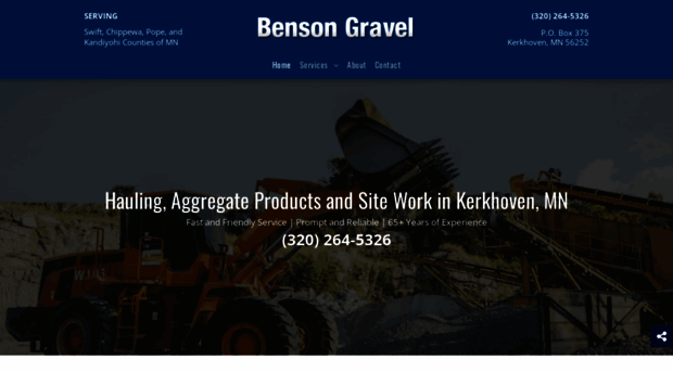 bensongravel.com