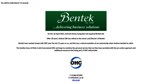 bentek.co.uk