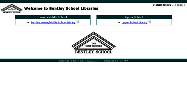 bentley.follettdestiny.com