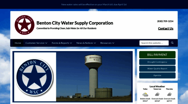 bentoncitywater.com