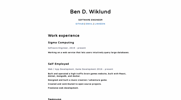 benwiklund.com