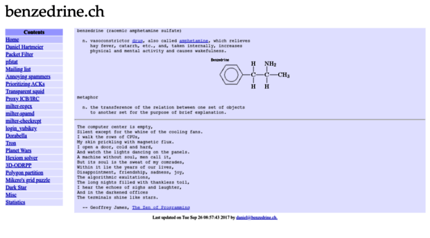 benzedrine.ch