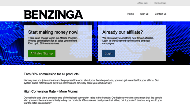 benzinga.postaffiliatepro.com