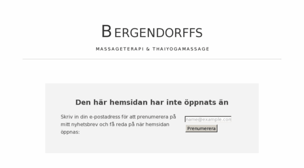 bergendorffsfriskvard.se