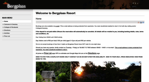 bergplaasresort.co.za