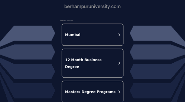 berhampuruniversity.com
