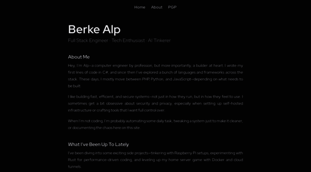 berkealp.net
