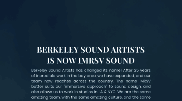 berkeleysoundartists.com