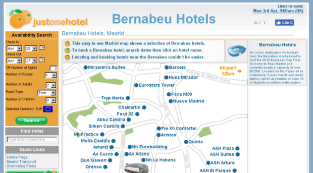 bernabeuhotels.com