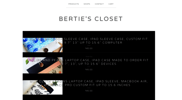 bertiescloset.com