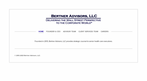 bertneradvisors.com