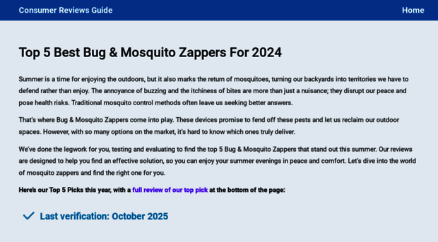 bestbugzap.consumereviewsguide.com