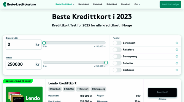beste-kredittkort.no