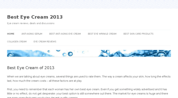 besteyecream2013.com