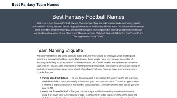 bestfantasyteamnames.com