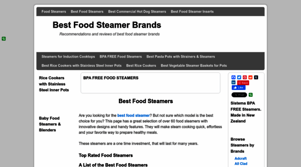 bestfoodsteamerbrands.com