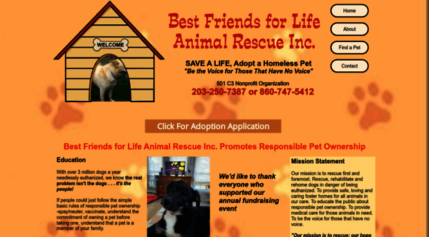 bestfriendsforlifeanimalrescue.com