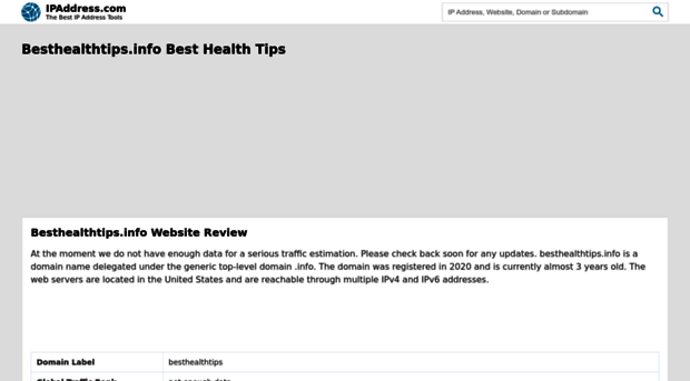 besthealthtips.info.ipaddress.com