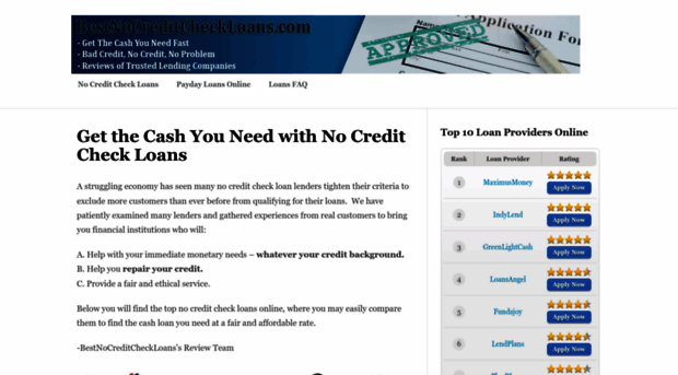 bestnocreditcheckloans.com