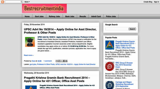 bestrecruitmentindia.blogspot.in