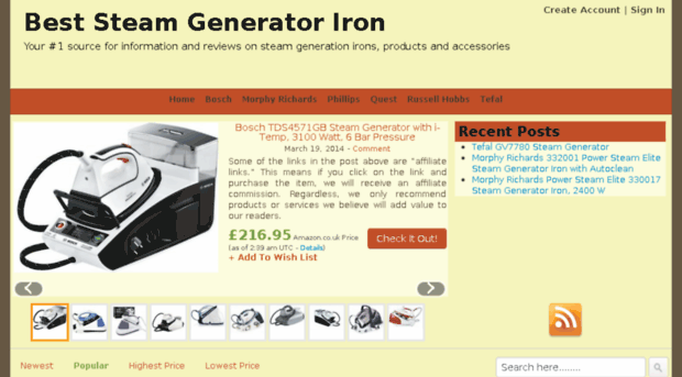 beststeamgeneratoriron.com