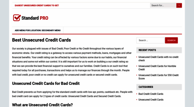 bestunsecuredcreditcardsforbadcredit.com