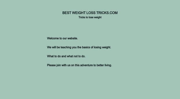 bestweightlosstricks.com