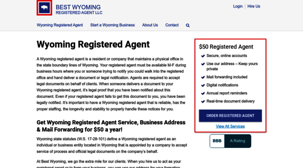 bestwyomingregisteredagent.com