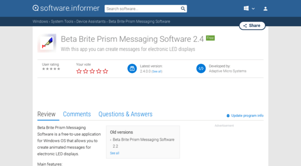 beta-brite-prism-messaging-software.software.informer.com