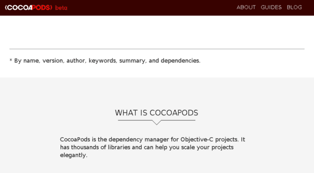 beta.cocoapods.org