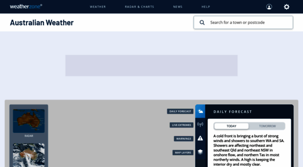 beta.weatherzone.com.au - Weather - Australia 7 Day Fore... - Beta ...