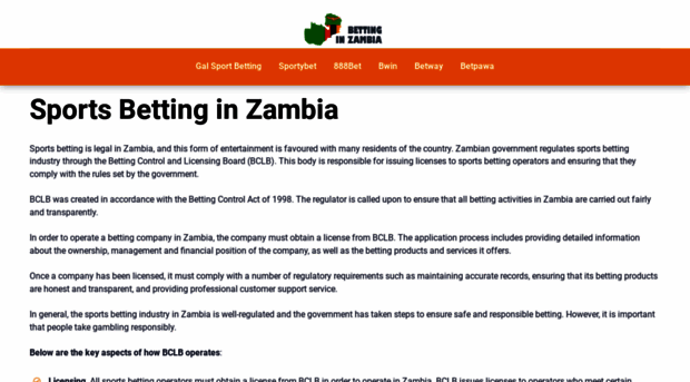 betting-zambia.com