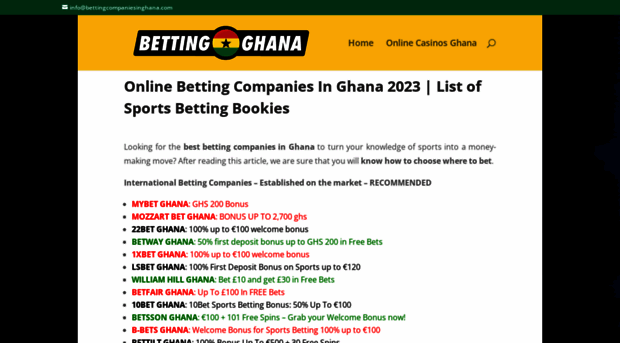 bettingcompaniesinghana.com