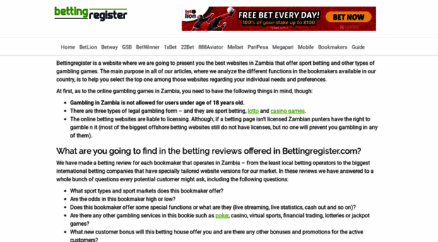 bettingregister.com