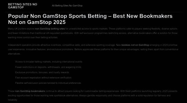 bettingsitesnogamstop.co.uk