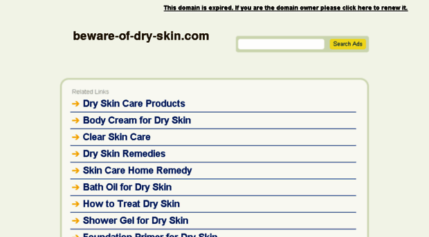 beware-of-dry-skin.com