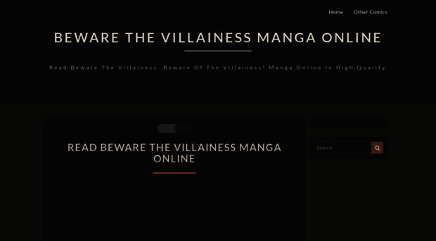 bewareofthevillainess.com