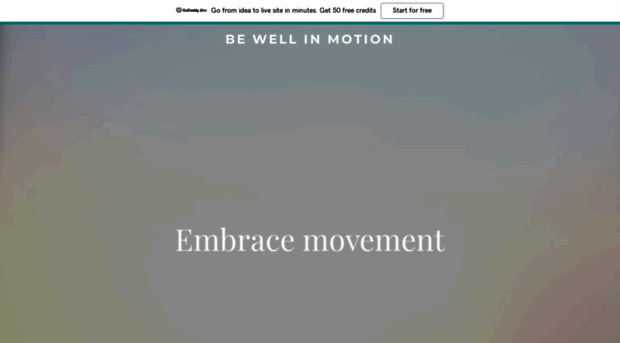 bewellinmotion.com