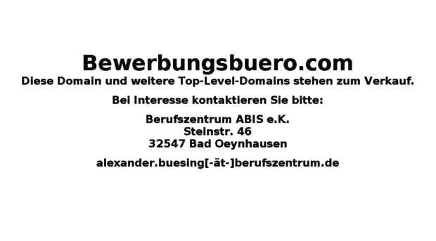 bewerbungsbuero.com