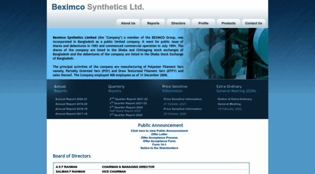 beximcosynthetics.com