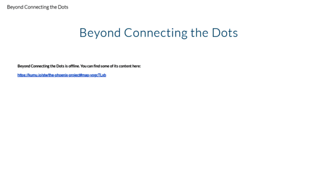 beyondconnectingthedots.com