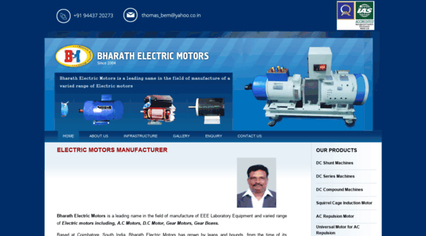 bharathelectricmotors.com