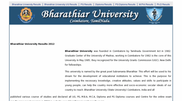 bharathiaruniversityresults.co.in