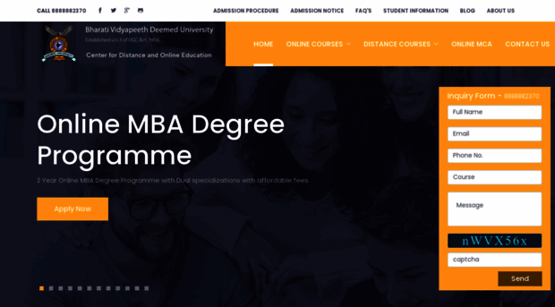 bharatividyapeethdistancemba.com