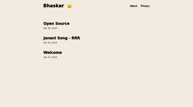 bhaskar.info