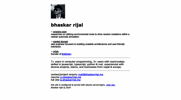 bhaskarrijal.me