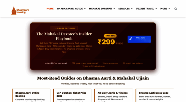 bhasmaartibooking.com
